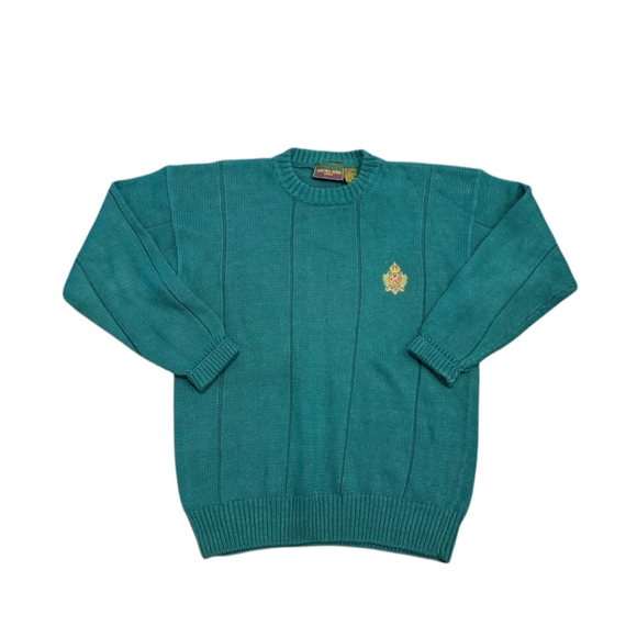 Hunting Horn Classics Other - Vintage Hunting Horn Classics Crewneck Embroidered Crest Knit Sweater Si…